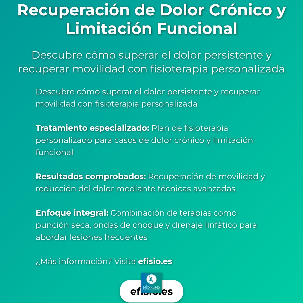 Imagen resumen sobre Recuperación de Dolor Crónico y Limitación Funcional