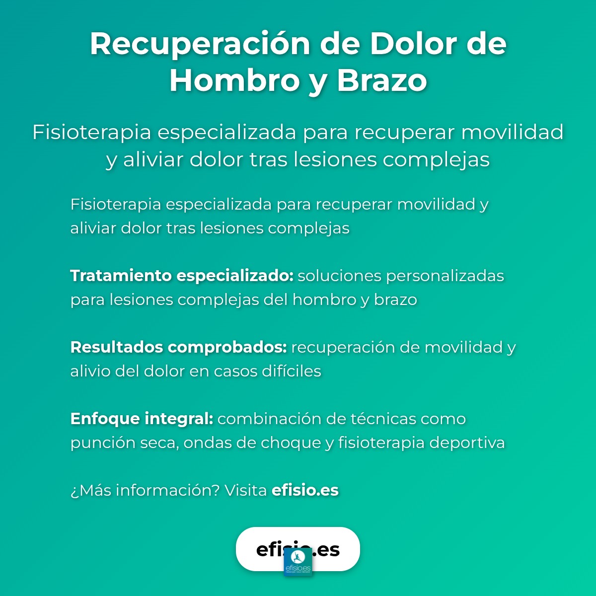 Imagen resumen sobre Recuperación de Dolor de Hombro y Brazo