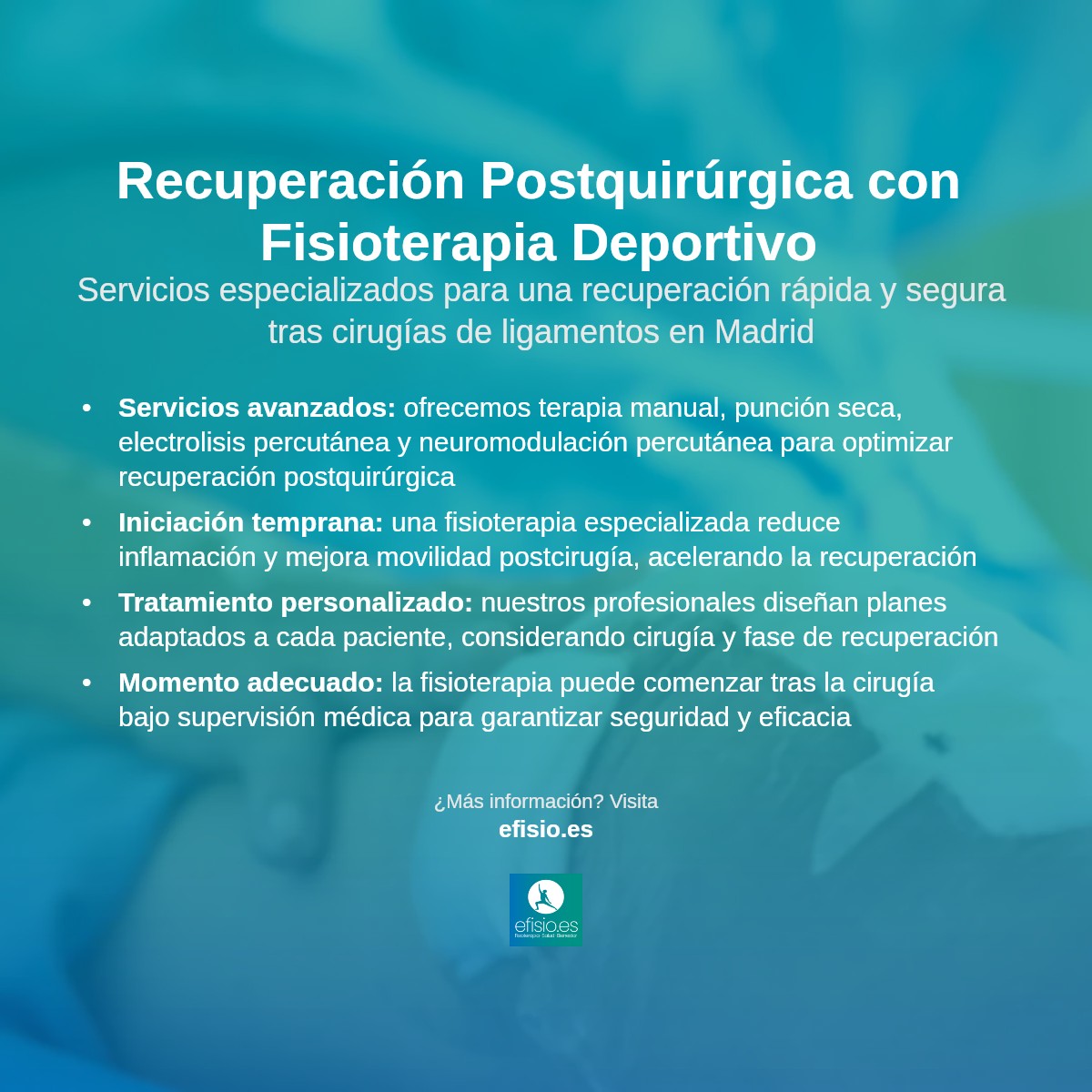 Recuperación Post-Quirúrgica: Tu Fisioterapeuta es tu Mejor Aliado
