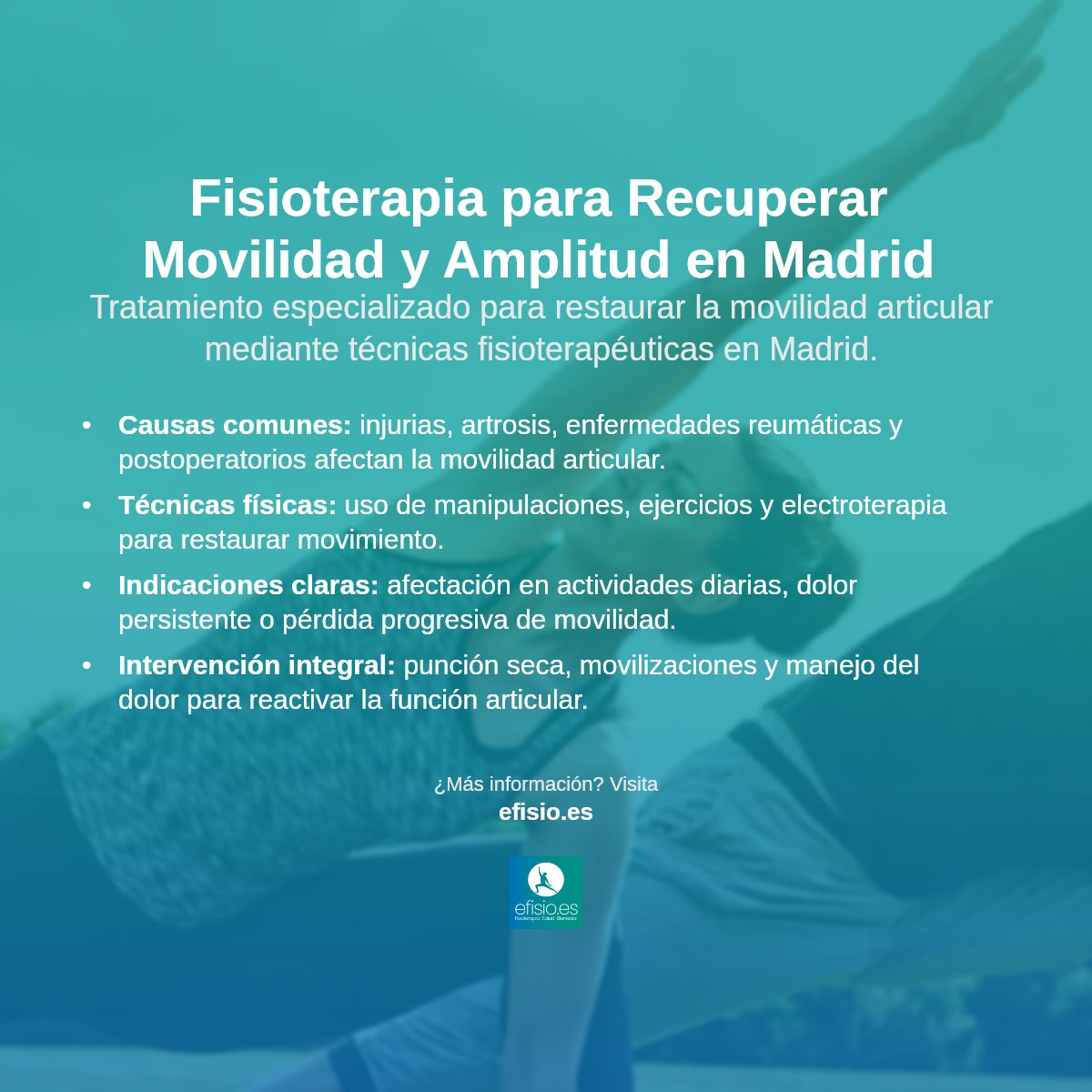 Imagen resumen sobre Reducción de la movilidad o amplitud