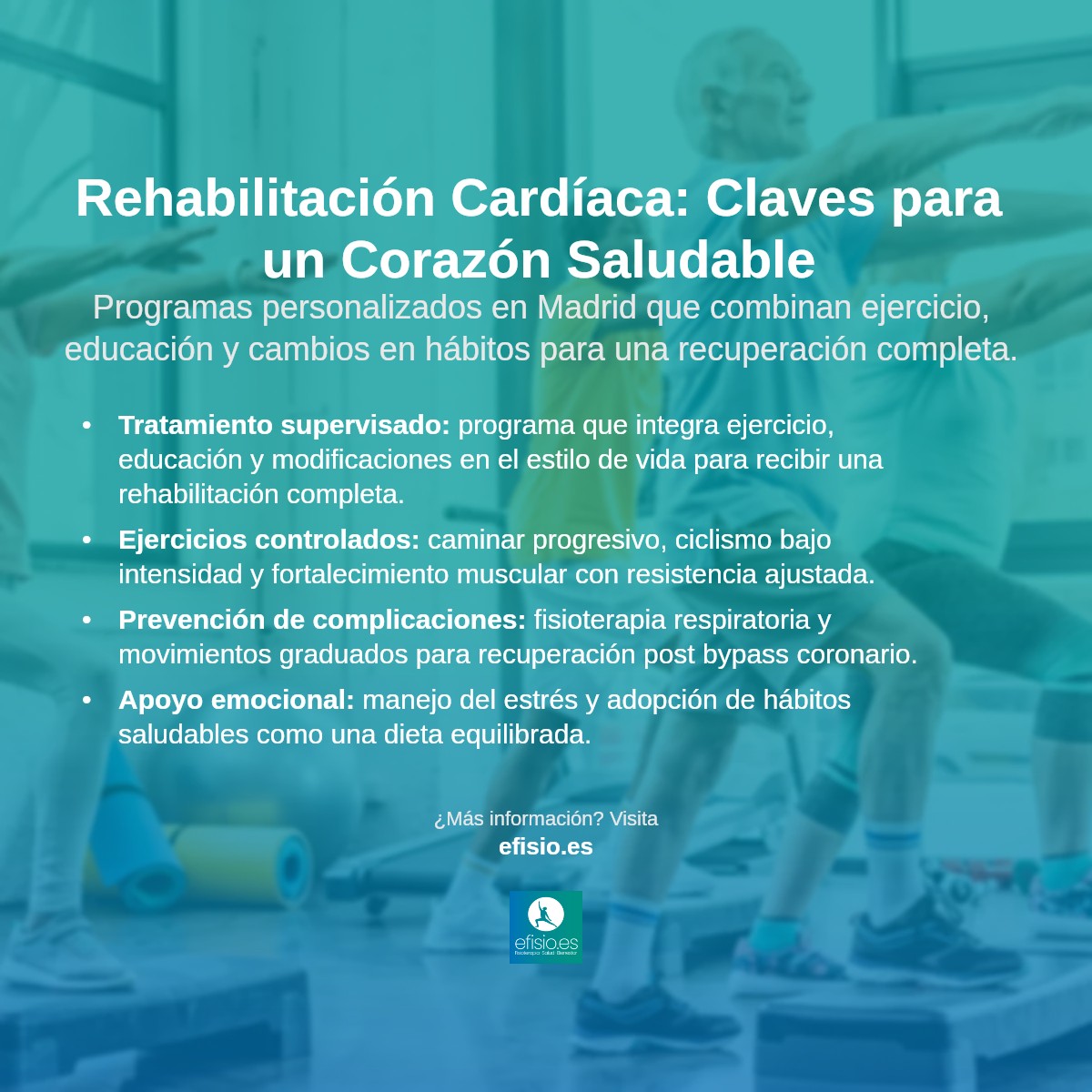 Imagen resumen sobre Rehabilitación cardíaca