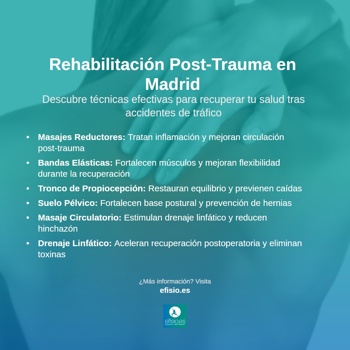 Imagen resumen sobre Rehabilitación de accidentes de tráfico en Madrid