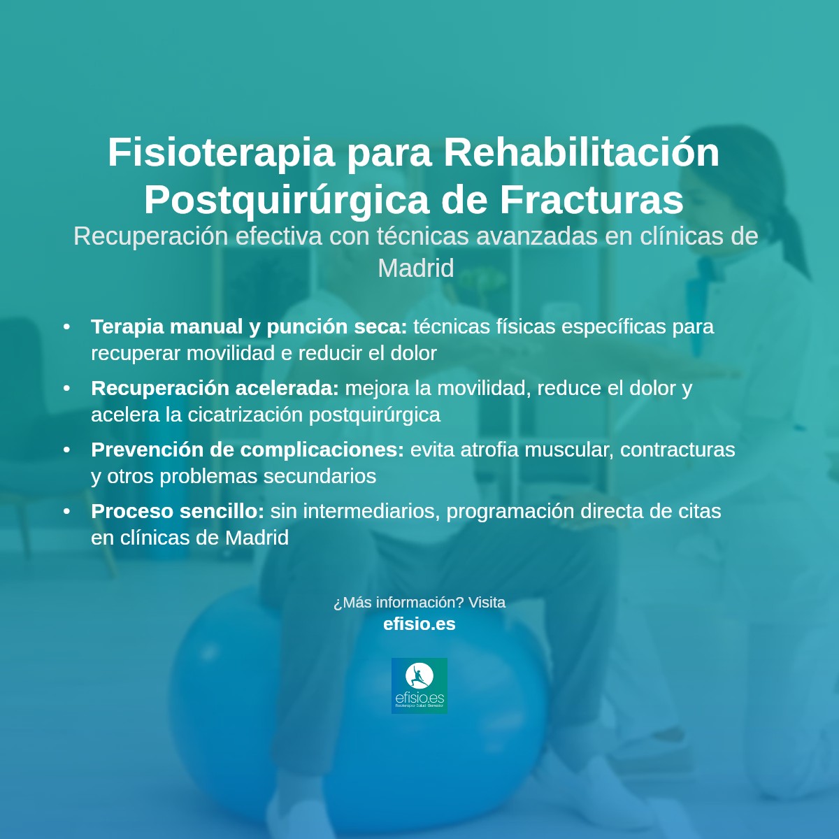 Imagen resumen sobre Rehabilitación de Cirugía de Fracturas