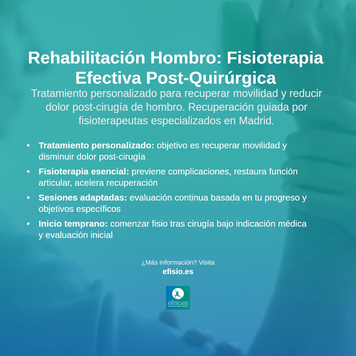 Imagen resumen sobre Rehabilitación de Reemplazo de Hombro
