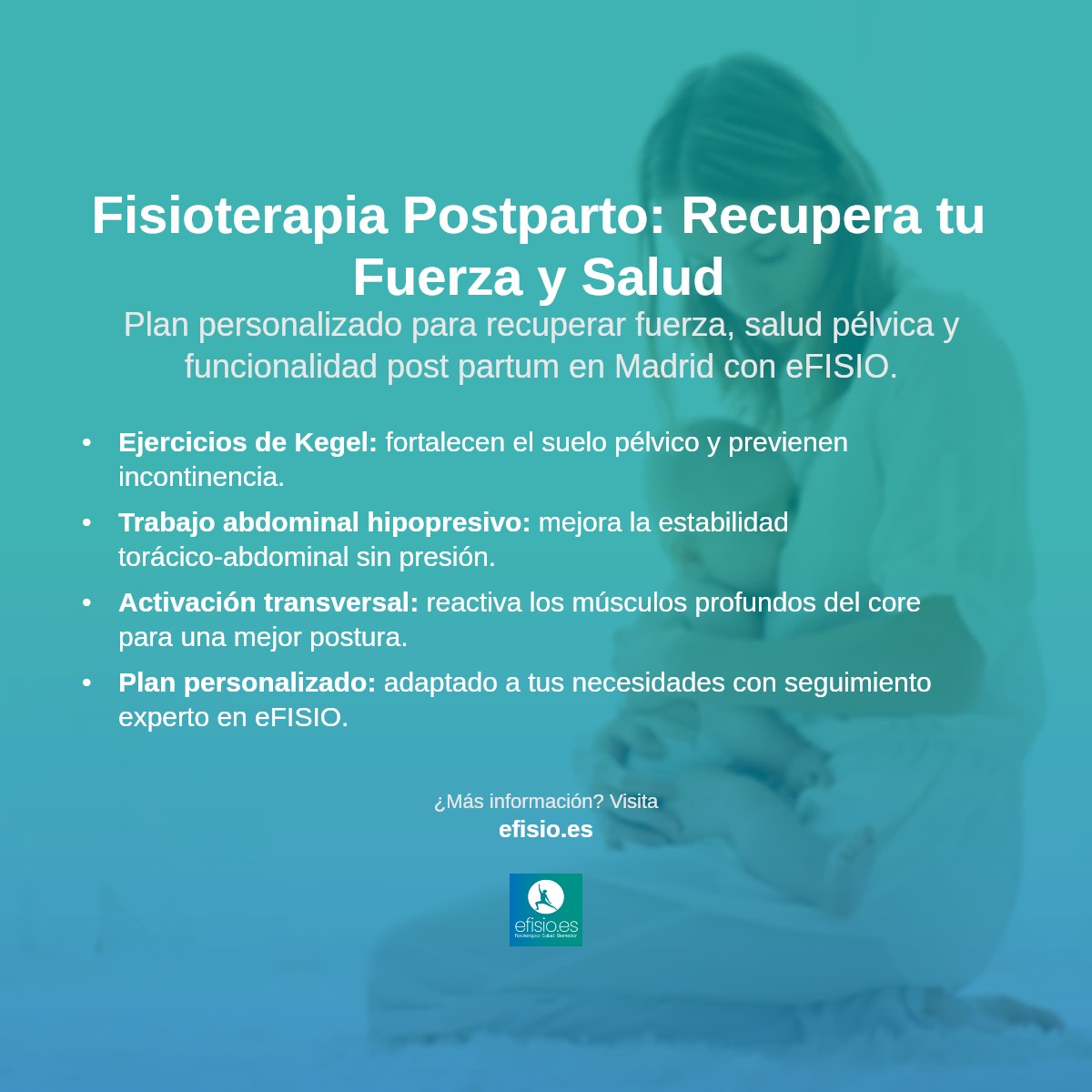 Imagen resumen sobre Rehabilitación Postparto