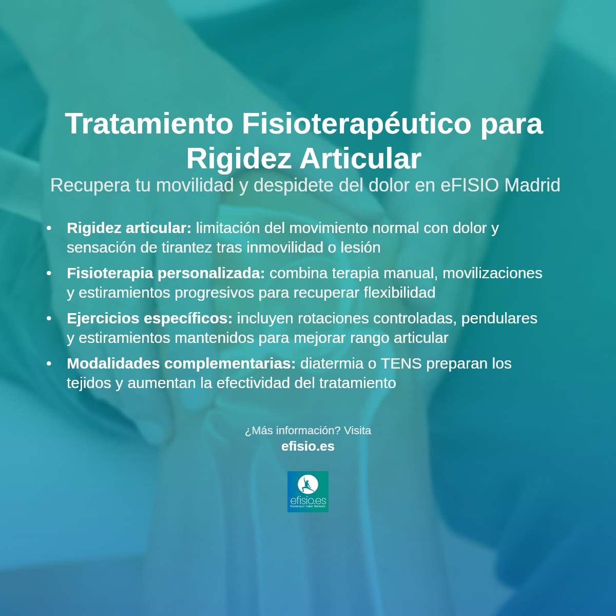 Imagen resumen sobre Rigidez articular