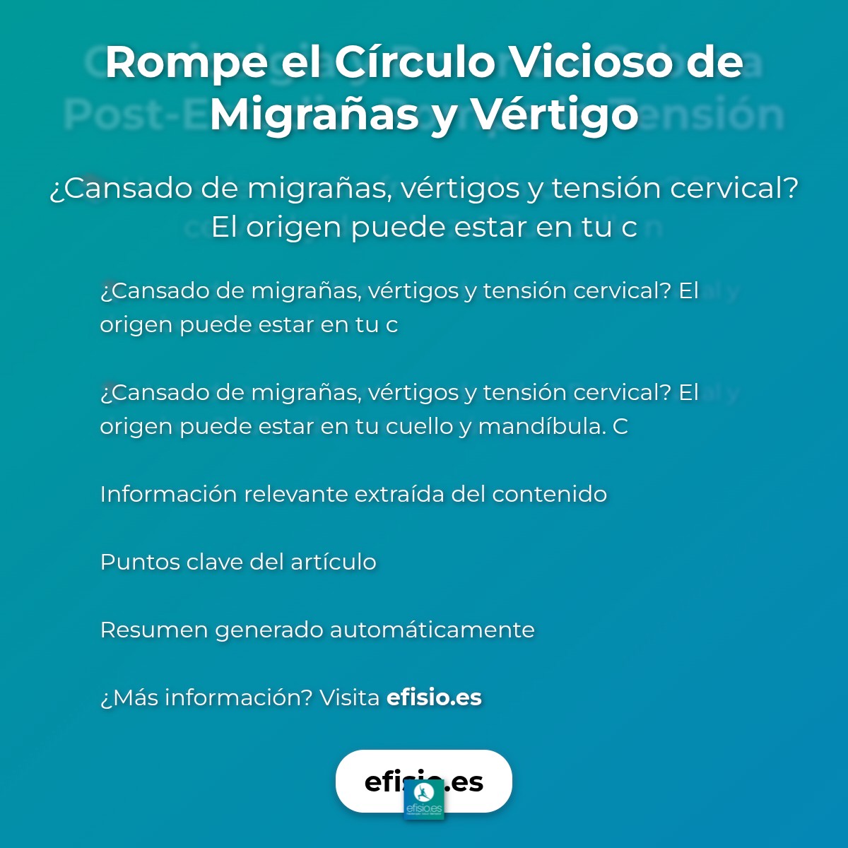 Rompe el Círculo Vicioso de Migrañas y Vértigo