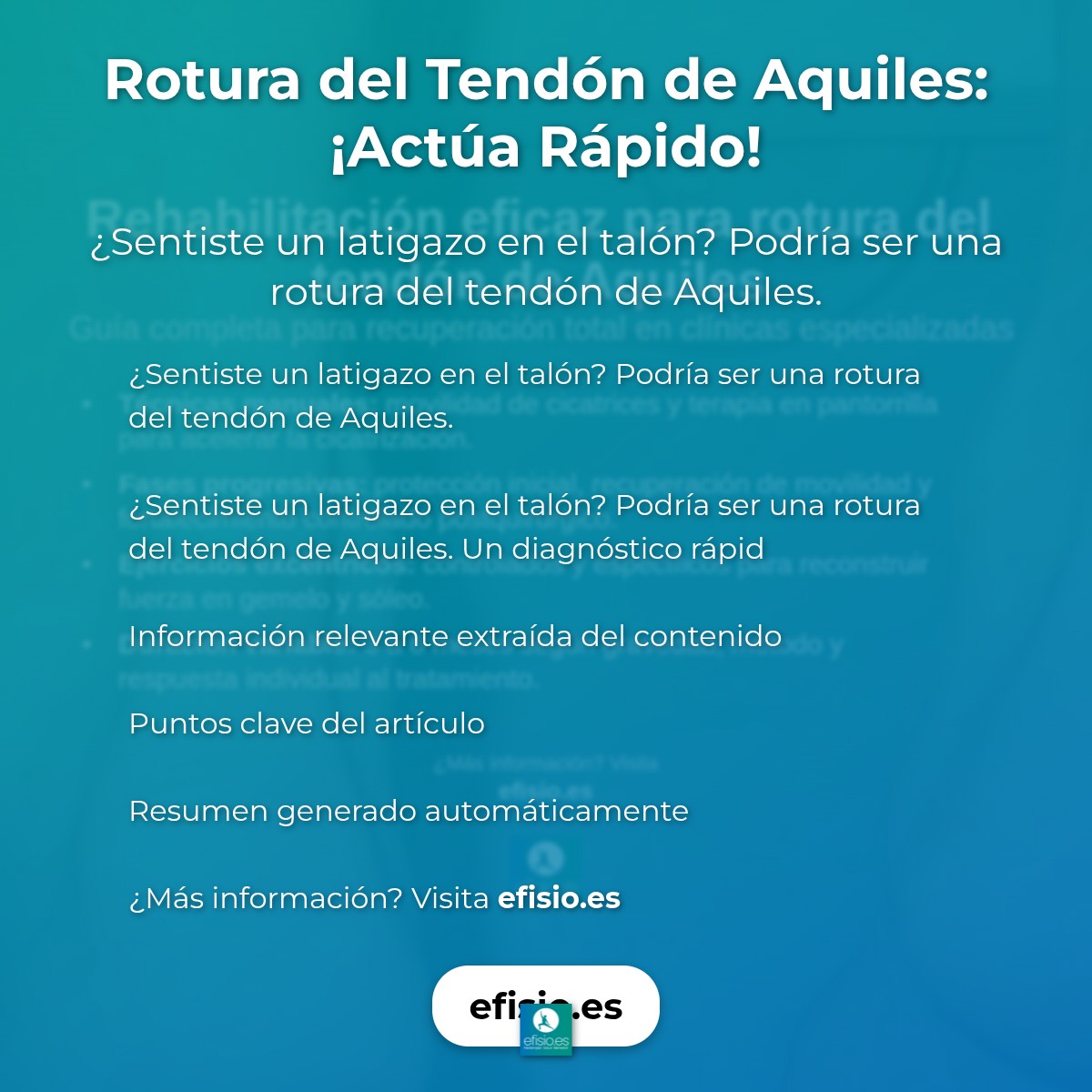 Rotura del Tendón de Aquiles: ¡Actúa Rápido!