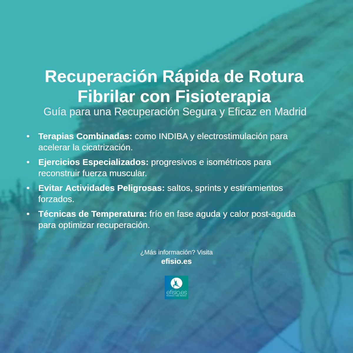 Imagen resumen sobre Rotura fibrilar