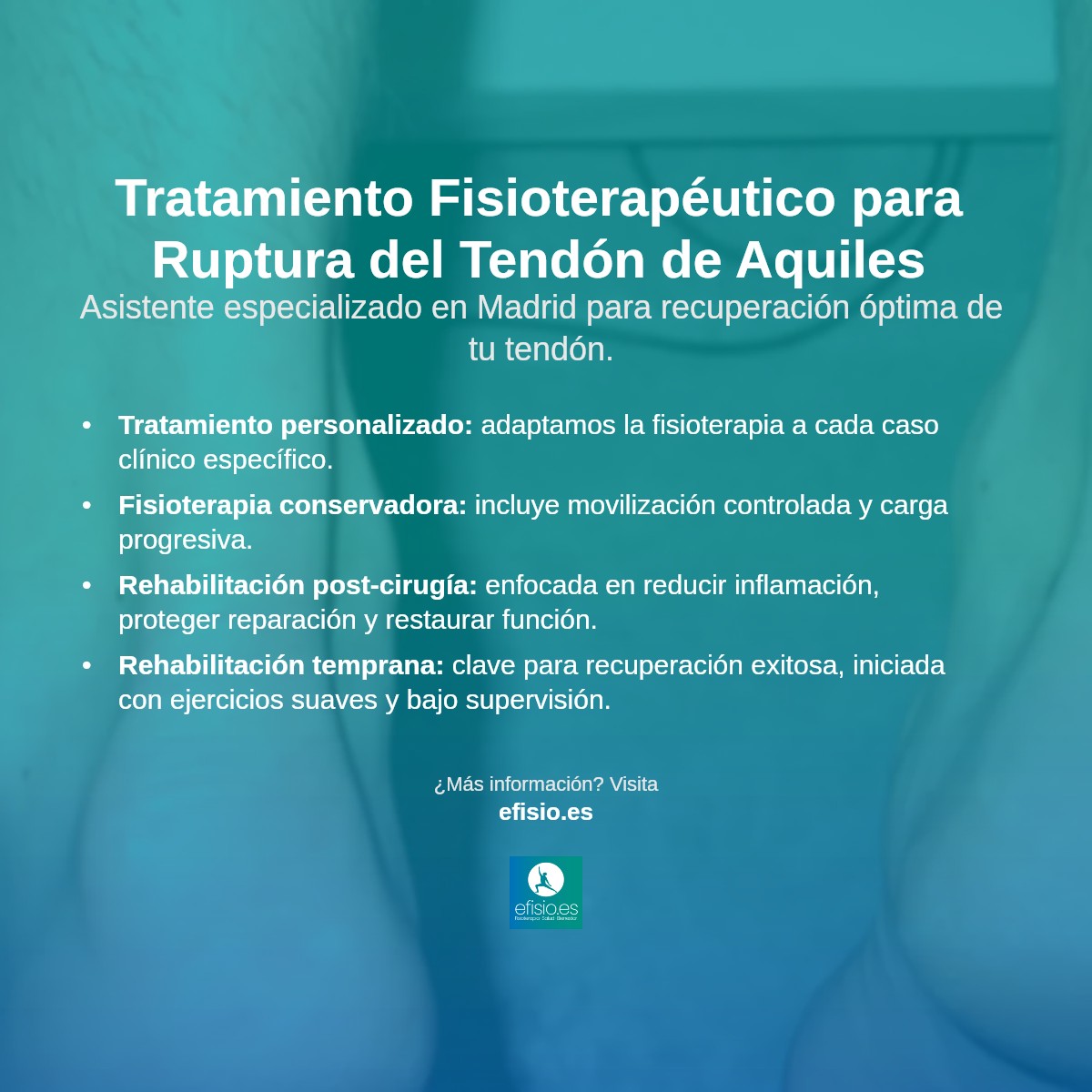 Imagen resumen sobre Ruptura del Tendón de Aquiles