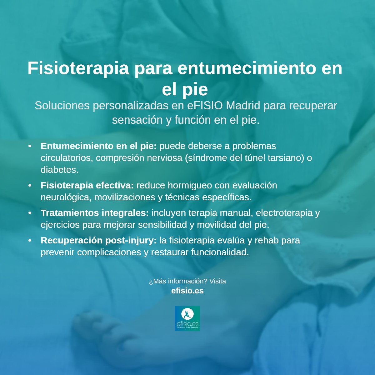 Imagen resumen sobre Se me duerme el pie