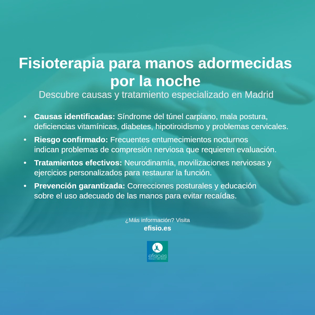 Imagen resumen sobre Se me duermen las manos por la noche