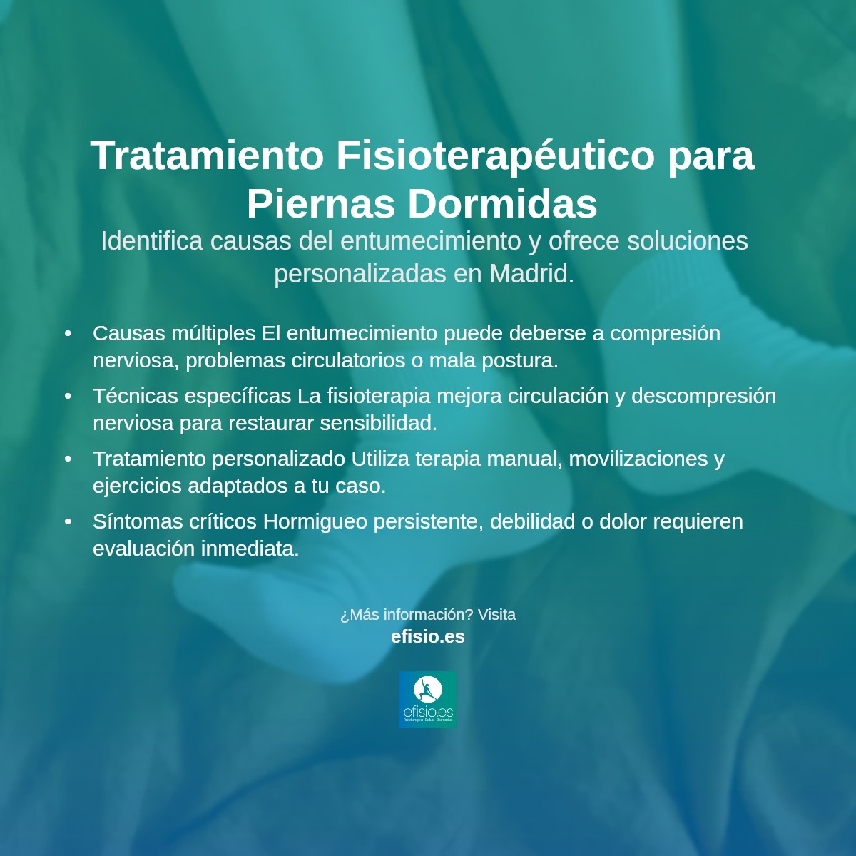 Imagen resumen sobre Se me duermen las piernas