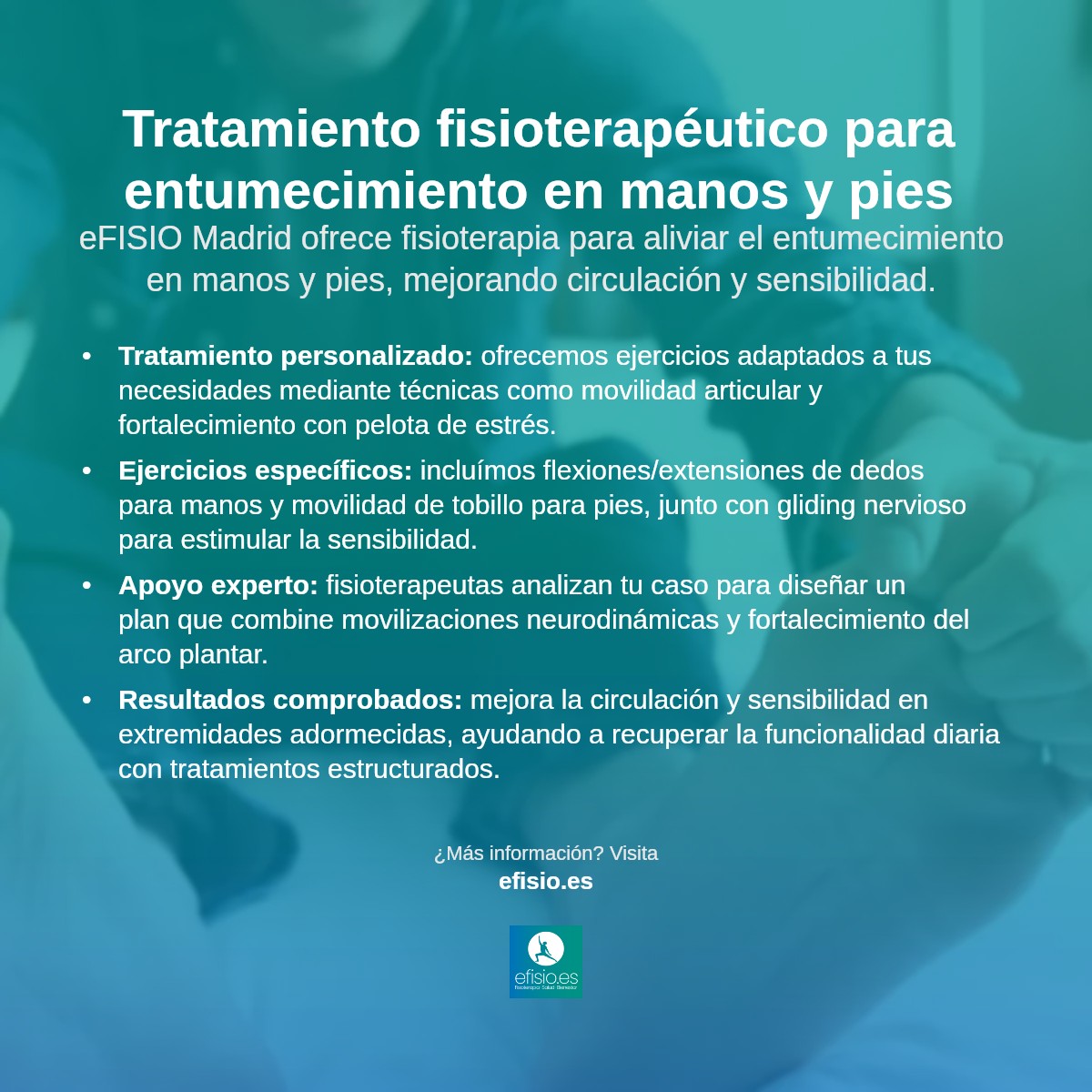 Imagen resumen sobre Se me duermen los pies y las manos