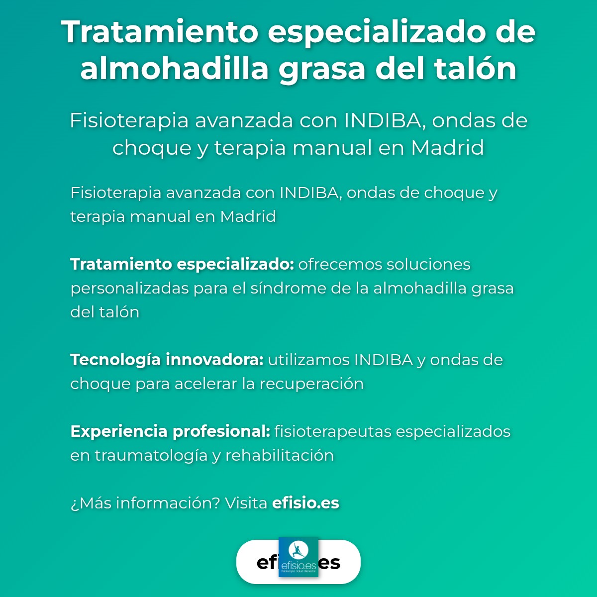 Imagen resumen sobre Síndrome de la Almohadilla Grasa del Talón