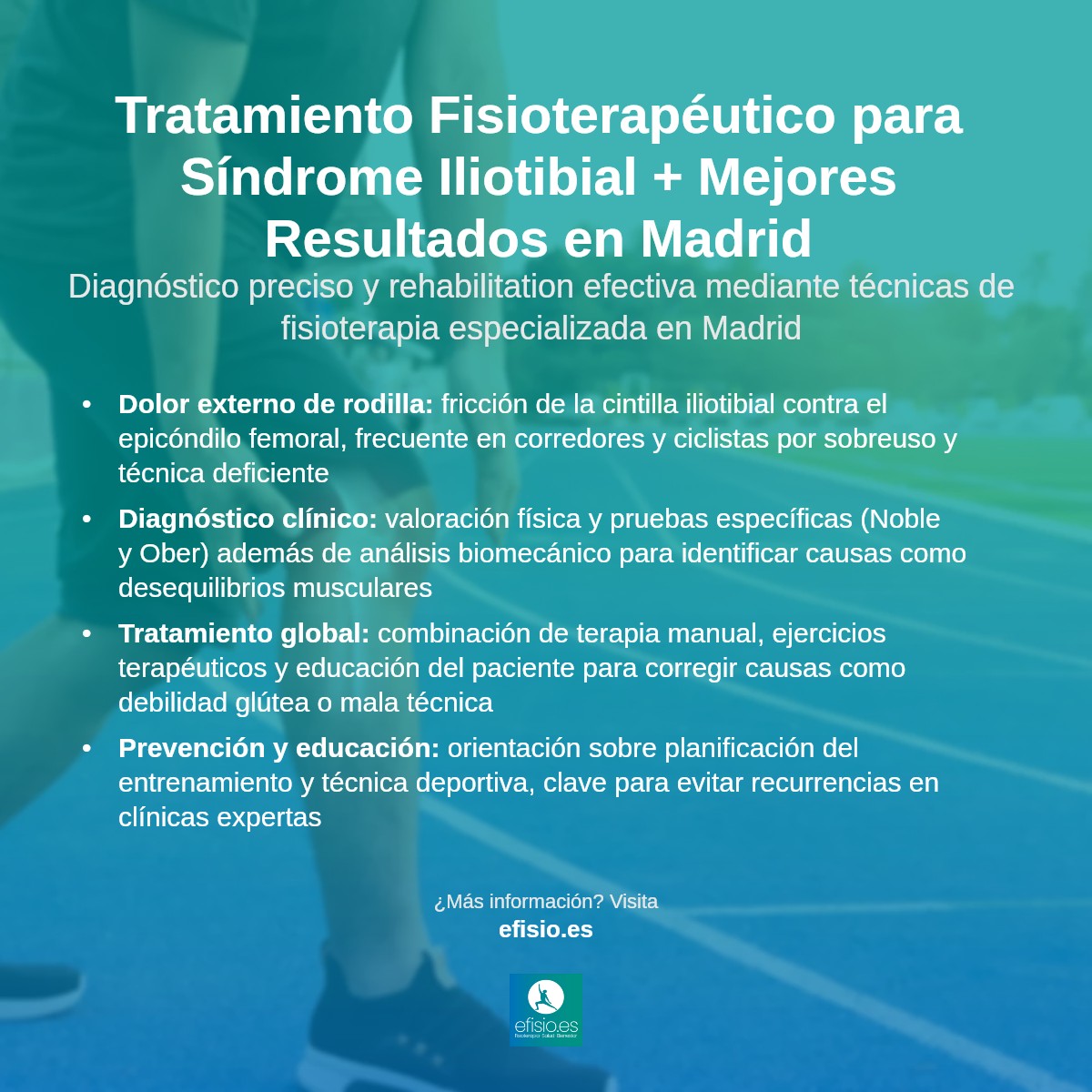 Imagen resumen sobre Síndrome de la Cintilla Iliotibial