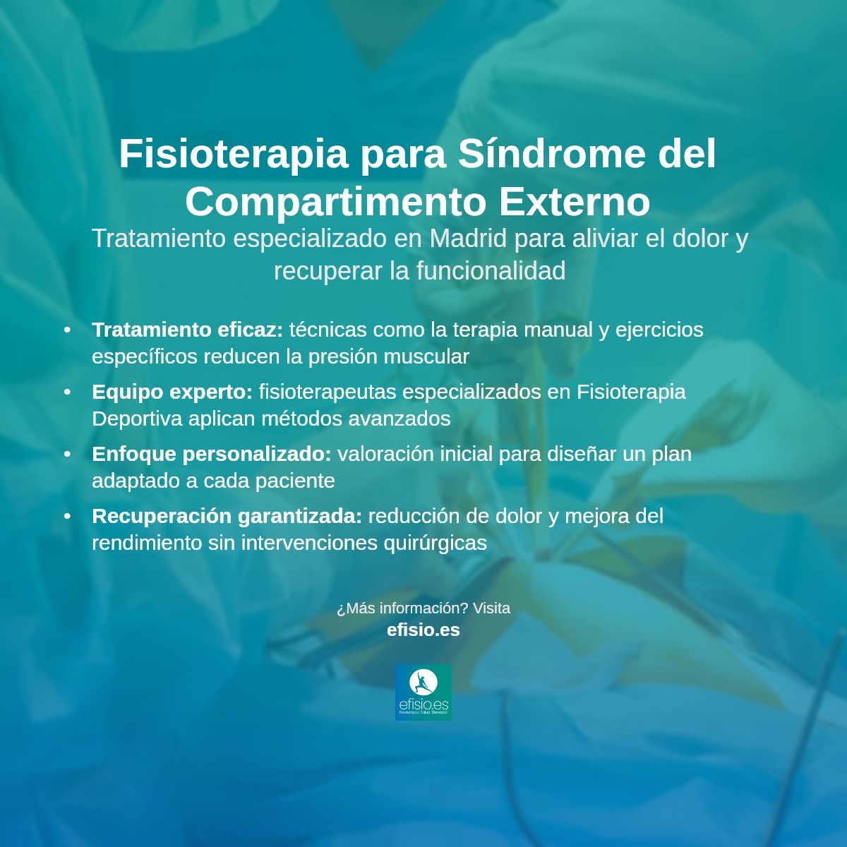 Imagen resumen sobre Síndrome del Compartimento Externo