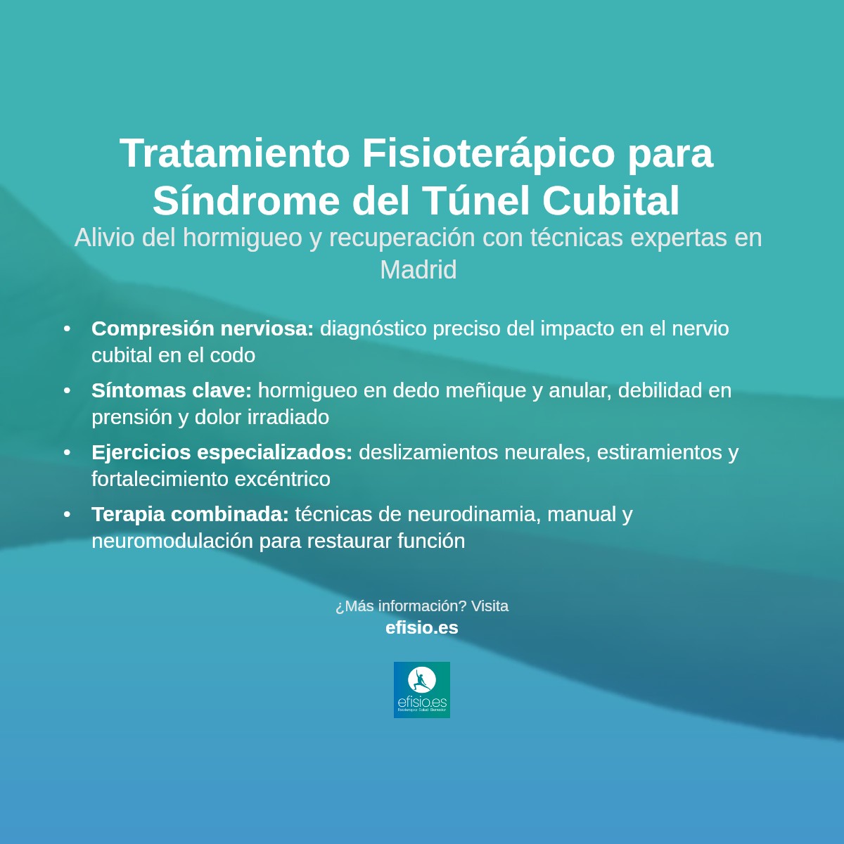 Imagen resumen sobre Síndrome del túnel cubital