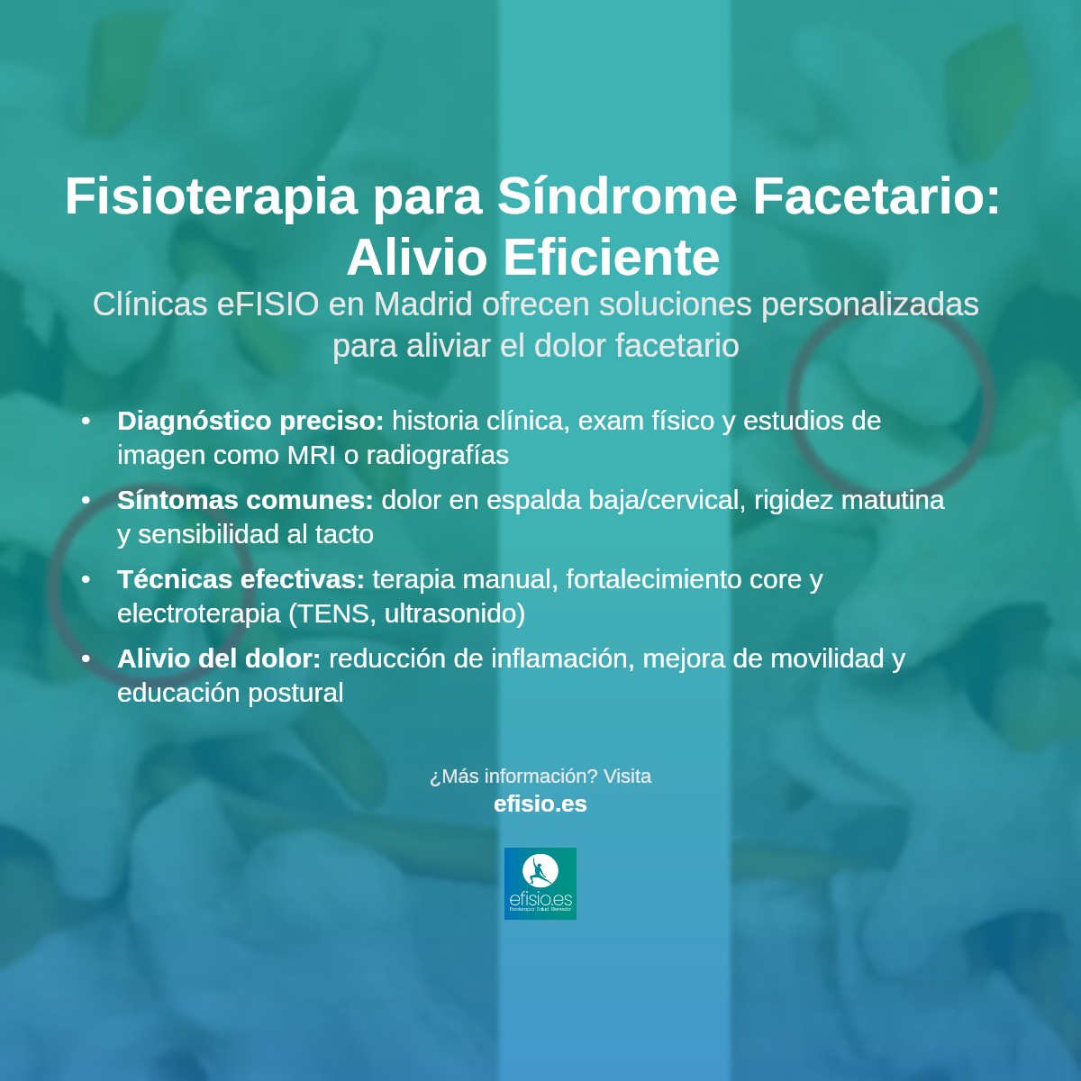 Imagen resumen sobre Síndrome Facetario