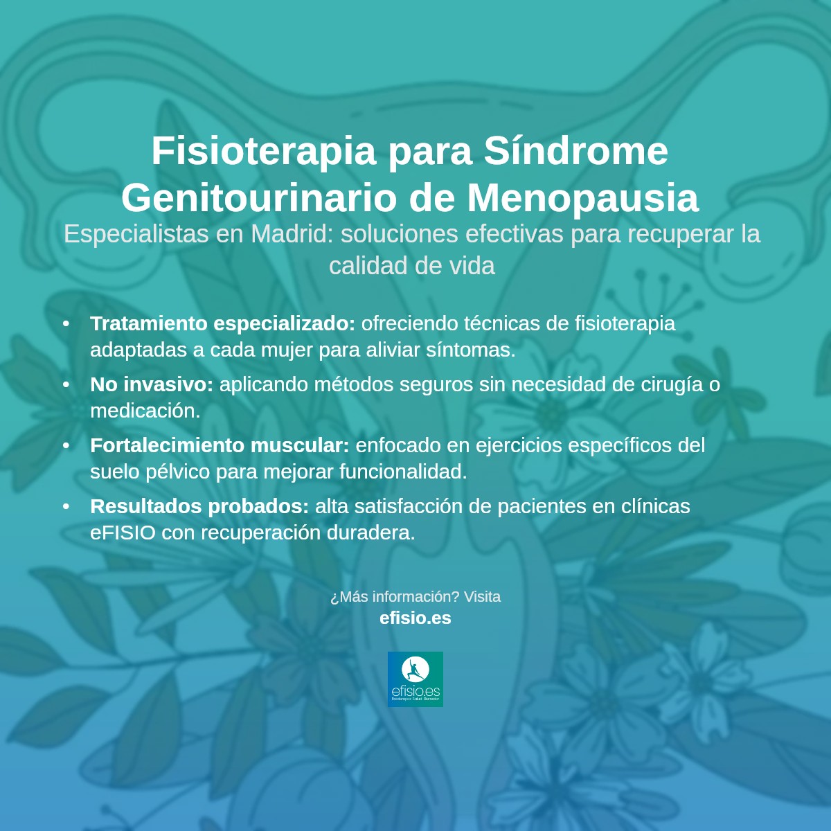 Imagen resumen sobre Síndrome Genitourinario de la Menopausia