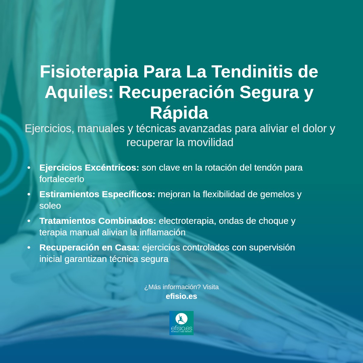 Imagen resumen sobre Tendinitis de Aquiles