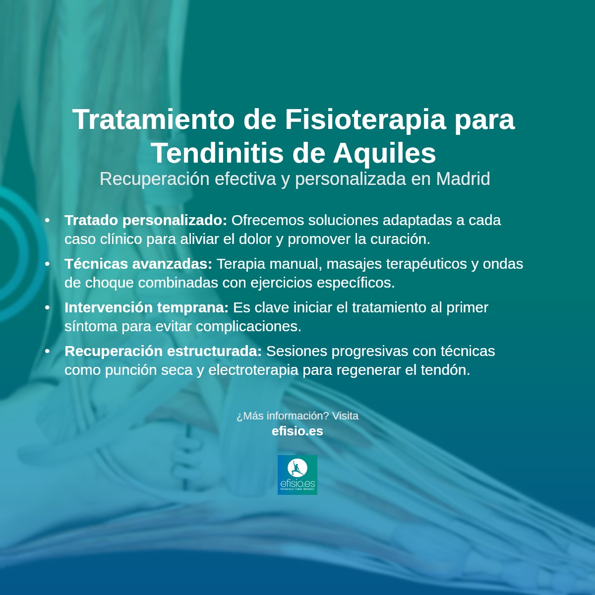 Imagen resumen sobre Tendinitis de Aquiles (Talón)