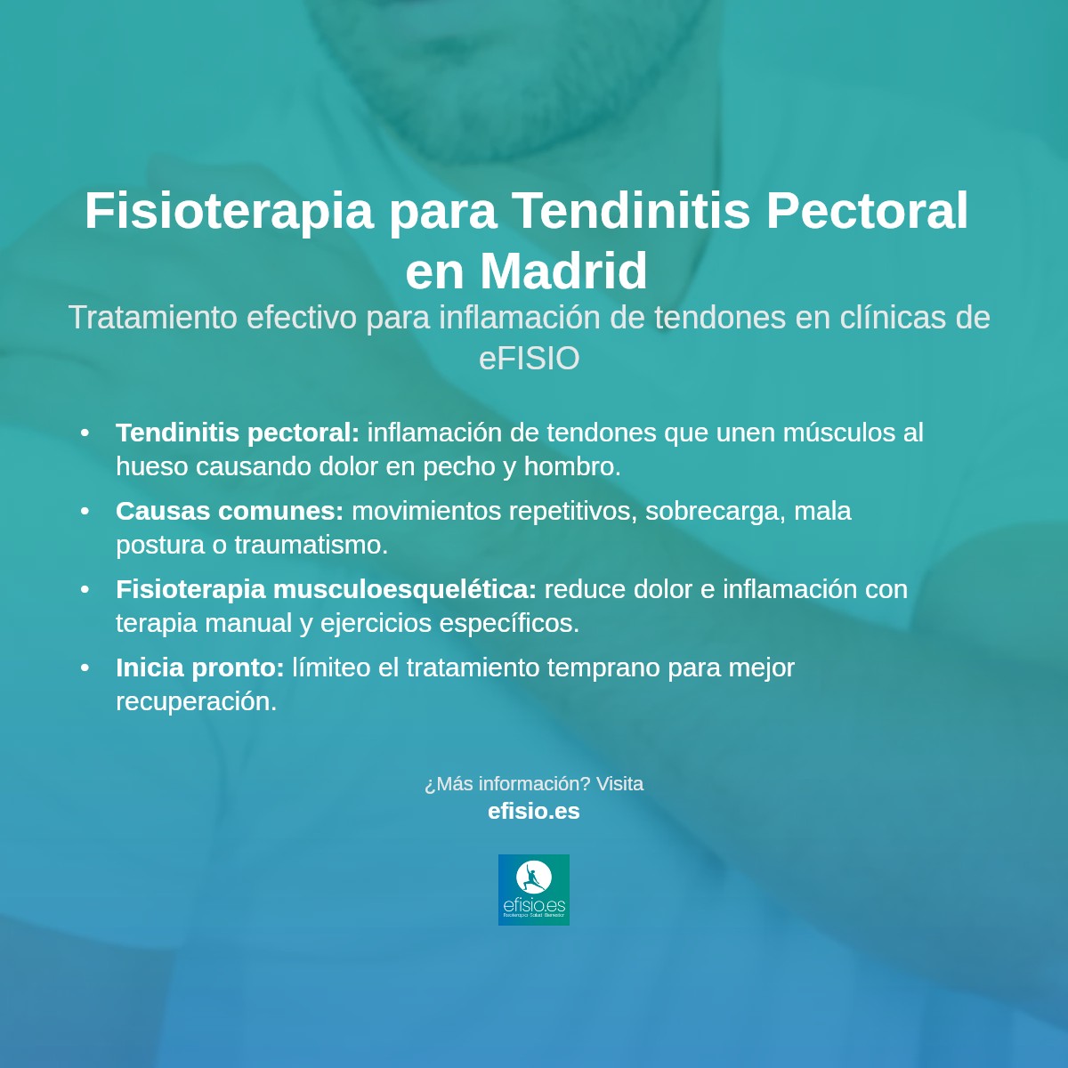 Imagen resumen sobre Tendinitis de los Músculos Pectorales