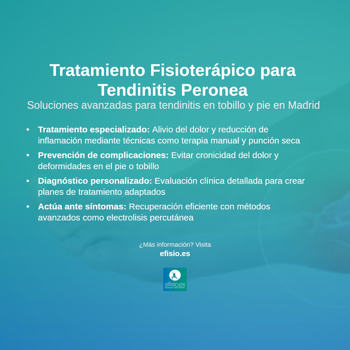 Imagen resumen sobre Tendinitis de los Peroneos (Tobillo y Pie)