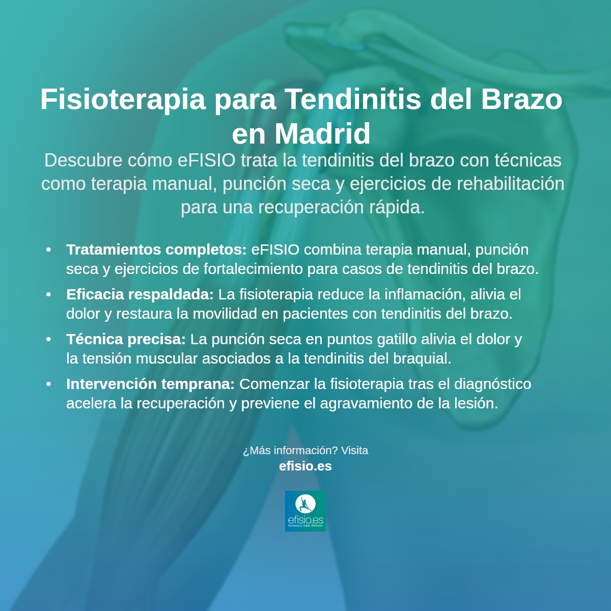 Imagen resumen sobre Tendinitis del Braquial (Brazo)