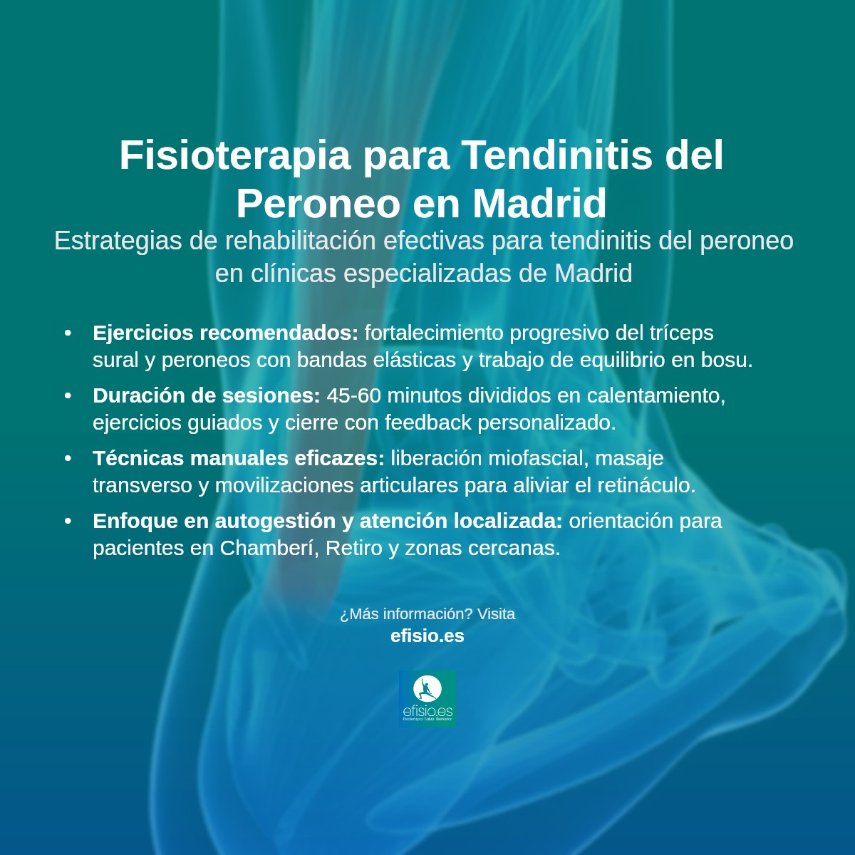 Imagen resumen sobre Tendinitis del Peroneo