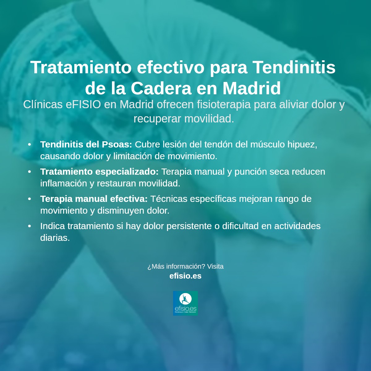 Imagen resumen sobre Tendinitis del Psoas (Cadera)