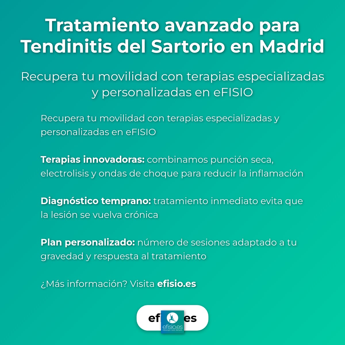 Imagen resumen sobre Tendinitis del Sartorio