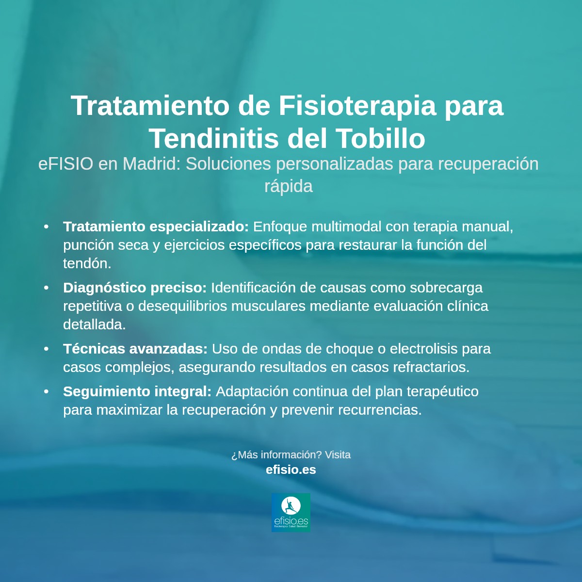 Imagen resumen sobre Tendinitis del Tibial Posterior (Tobillo)