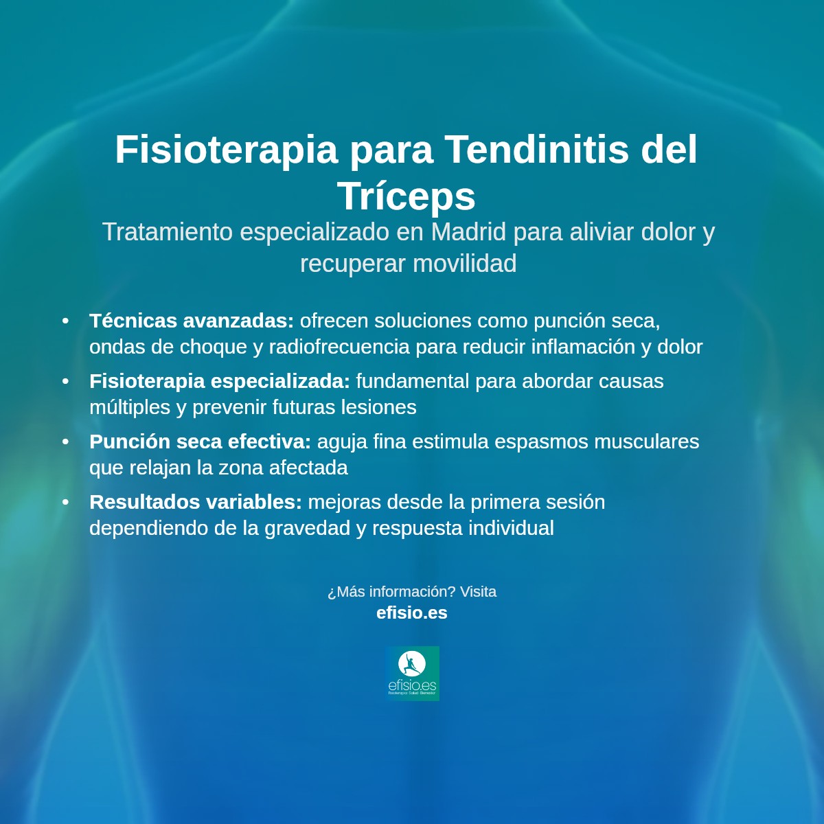 Imagen resumen sobre Tendinitis del Tríceps (Brazo)