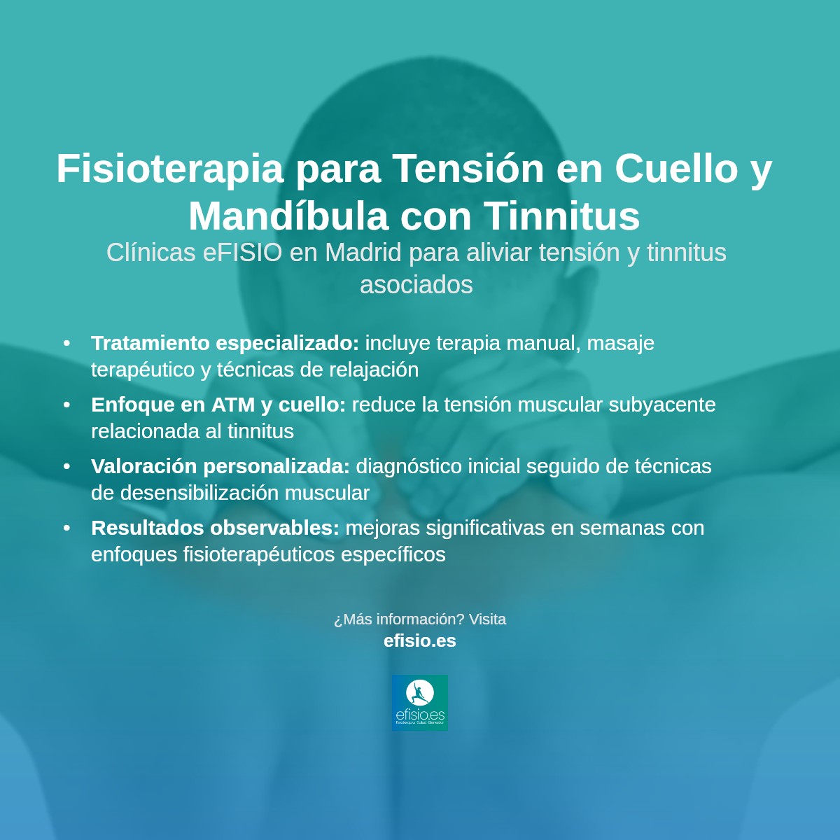 Imagen resumen sobre Tensión Muscular en Cuello y Mandíbula Asociada al Tinnitus