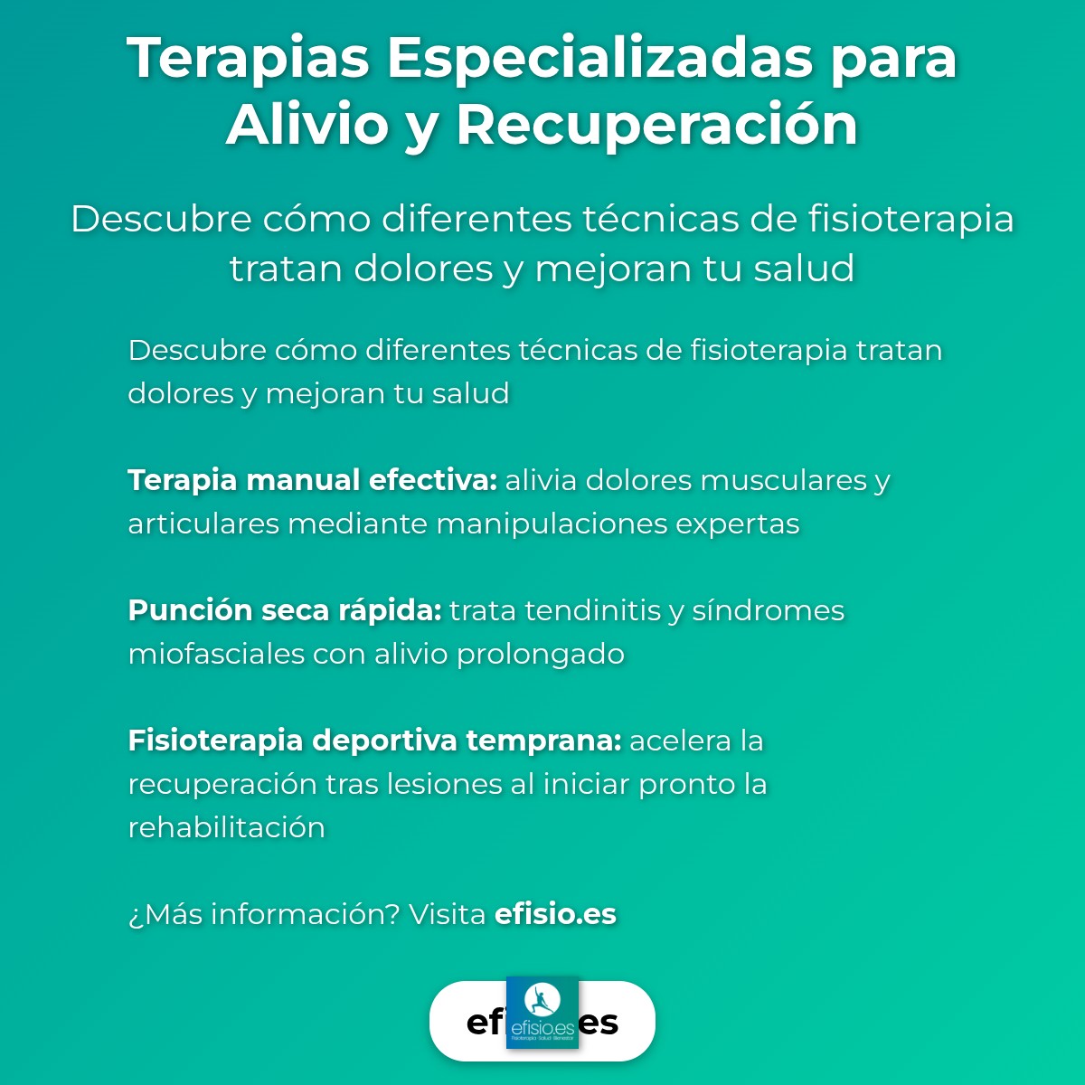 Imagen resumen sobre Terapias