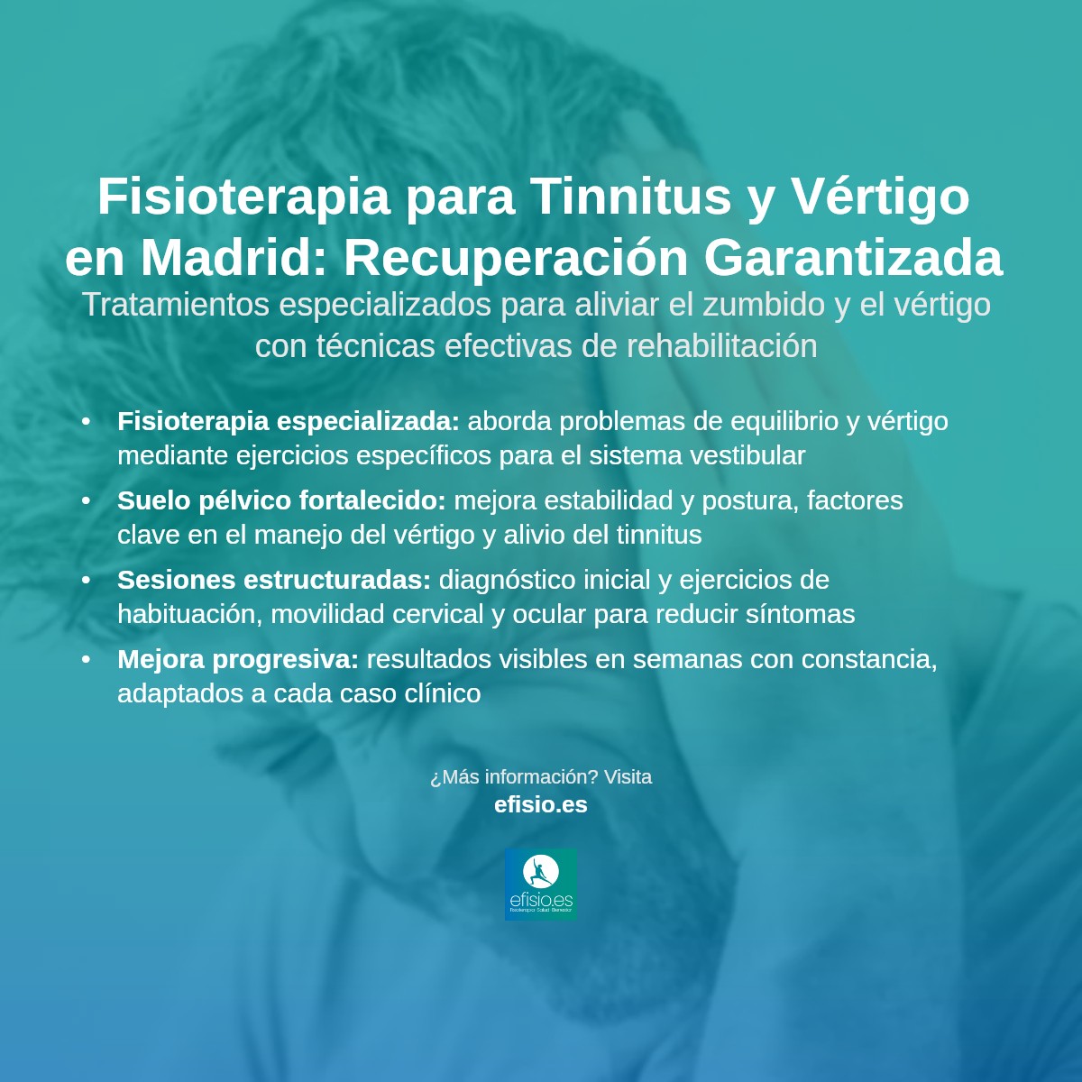 Imagen resumen sobre Tinnitus (zumbido en los oídos) con Vértigo