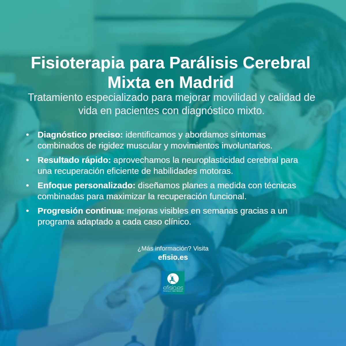 Imagen resumen sobre Tipos mixtos de parálisis cerebral