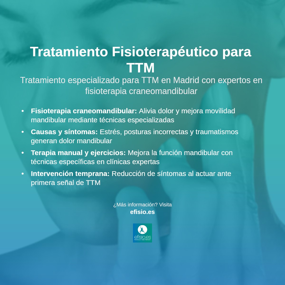 Imagen resumen sobre Trastornos temporomandibulares (TTM)