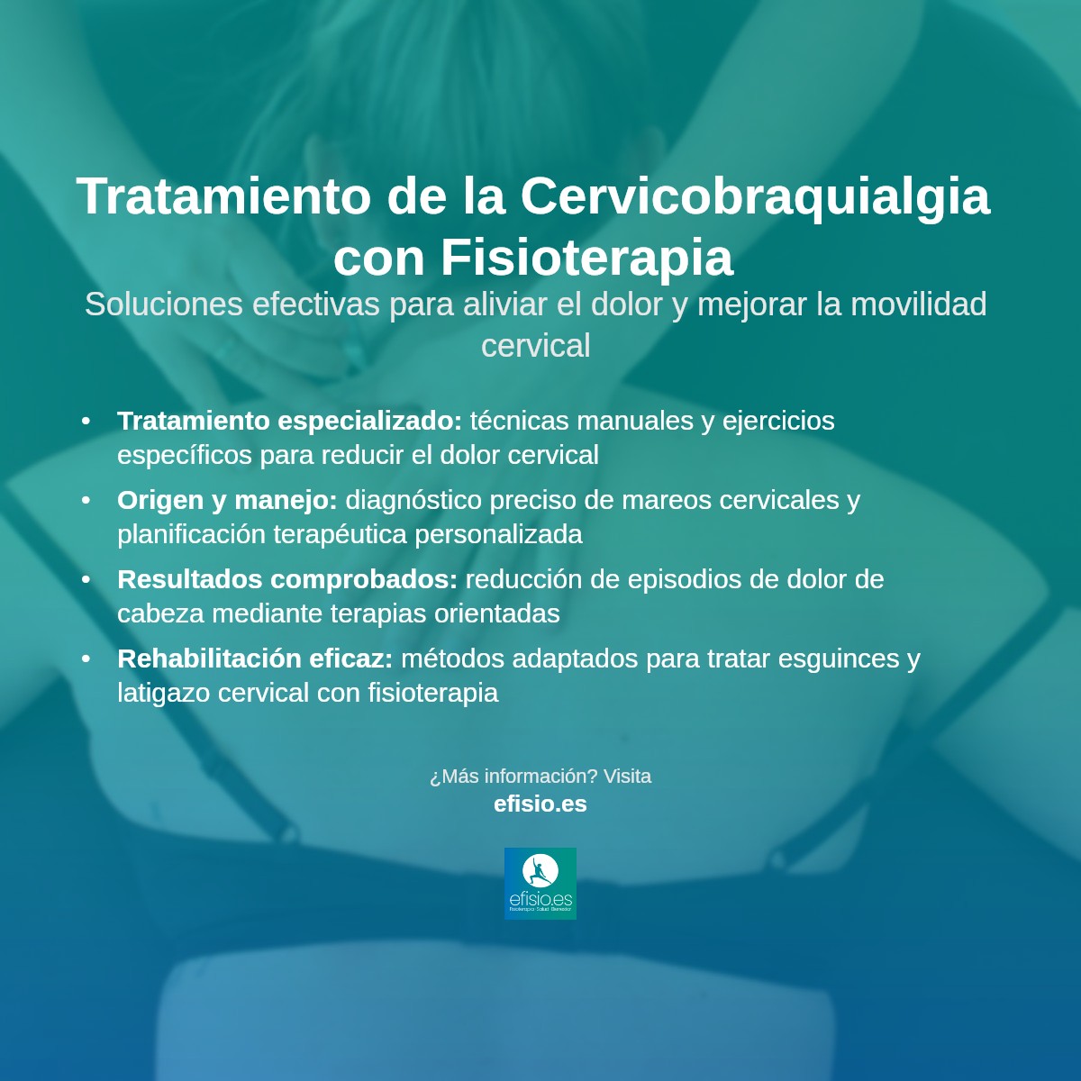 Imagen resumen sobre Tratamiento de la Cervicobraquialgia con Fisioterapia
