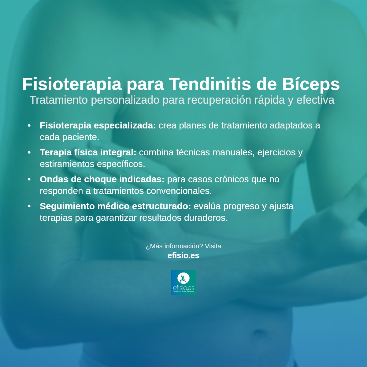Imagen resumen sobre Tratamiento de la Tendinitis de Bíceps con Fisioterapia