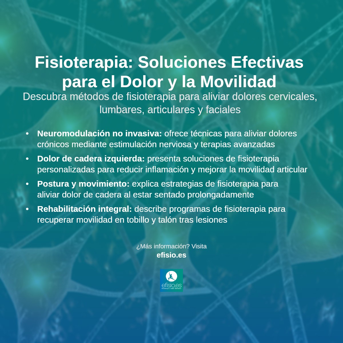 Imagen resumen sobre Tratamiento del dolor y Fisioterapia