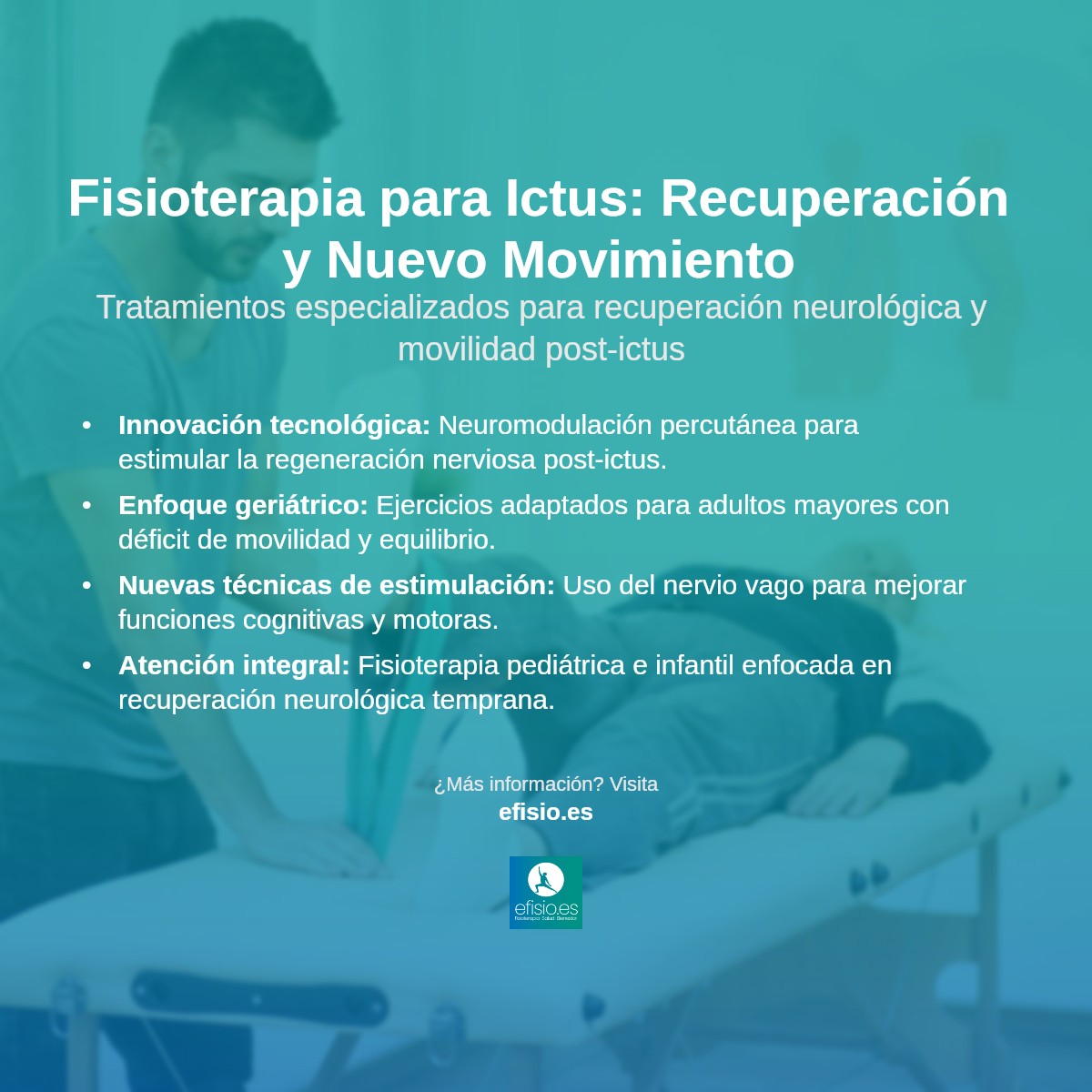 Imagen resumen sobre Tratamiento del ictus con Fisioterapia