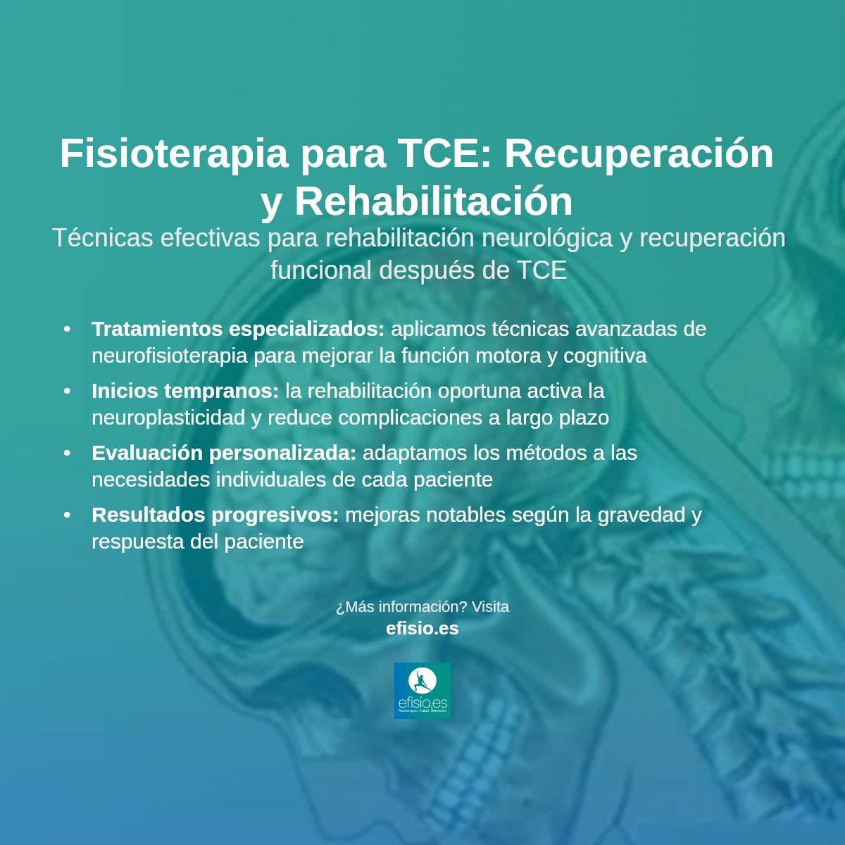 Imagen resumen sobre Traumatismo Craneoencefálico (TCE)