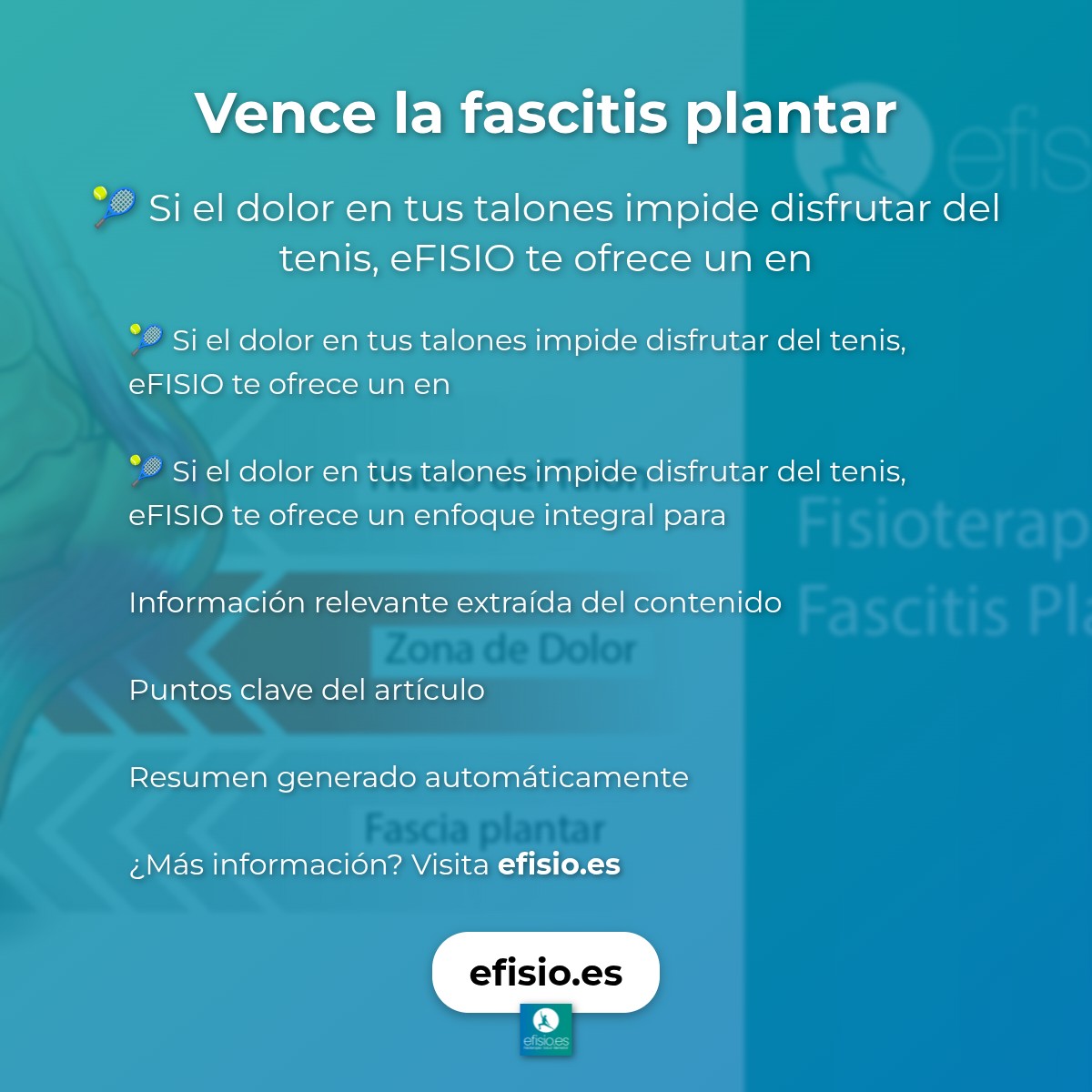 Vence la fascitis plantar