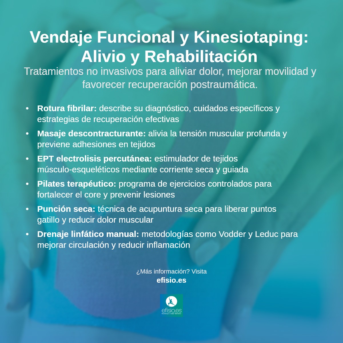 Imagen resumen sobre Vendaje Funcional y Kinesiotaping