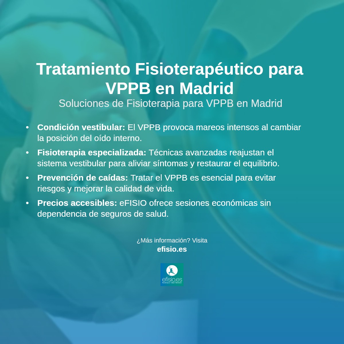 Imagen resumen sobre Vértigo Posicional Paroxístico Benigno (VPPB)