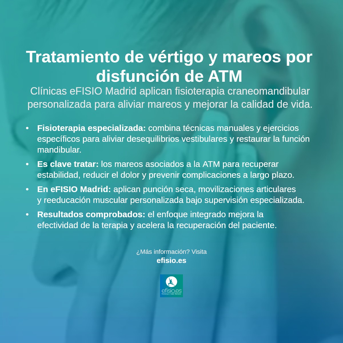 Imagen resumen sobre Vértigo y mareos asociados con disfunción de ATM